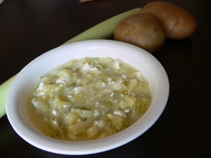 Крем супа от праз лук със сирене